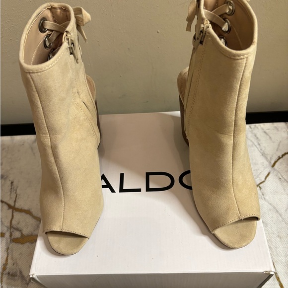 Aldo open toe sling back booties; nice, classy, and comfortable; inside zipper - Picture 11 of 16